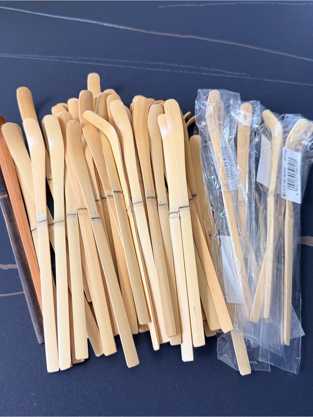 Lot of 59 bamboo matcha scoops spoon chasen NEW
